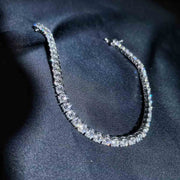 White Diamond Tennis Bracelet D6.96ct 18K F-G VS - Jiaxyk